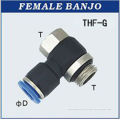 Fast - In Nylon, Soft Nylon Plastic Pneumatic Fitting / Pneumatic Push In Fitting